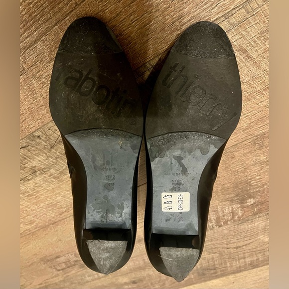 Thierry Rabotin Black Leather Ankle Boots Size 9.5 - Picture 2 of 7